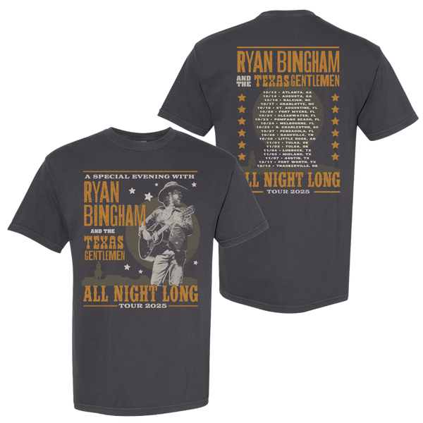 2025 All Night Long Fall Tour Tee - Ryan Bingham