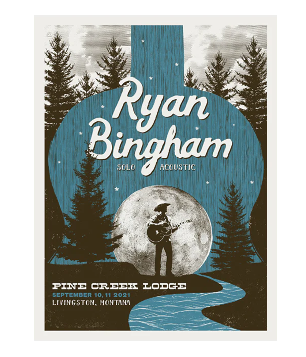 Ryan Bingham Pine Creek Lodge 2021 Poster