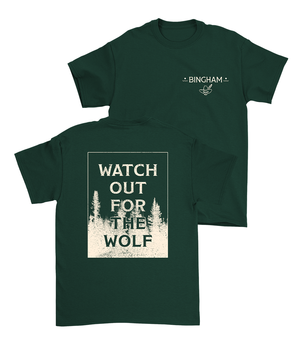 Ryan Bingham Watch Out For The Wolf Shirt (Forest Green)