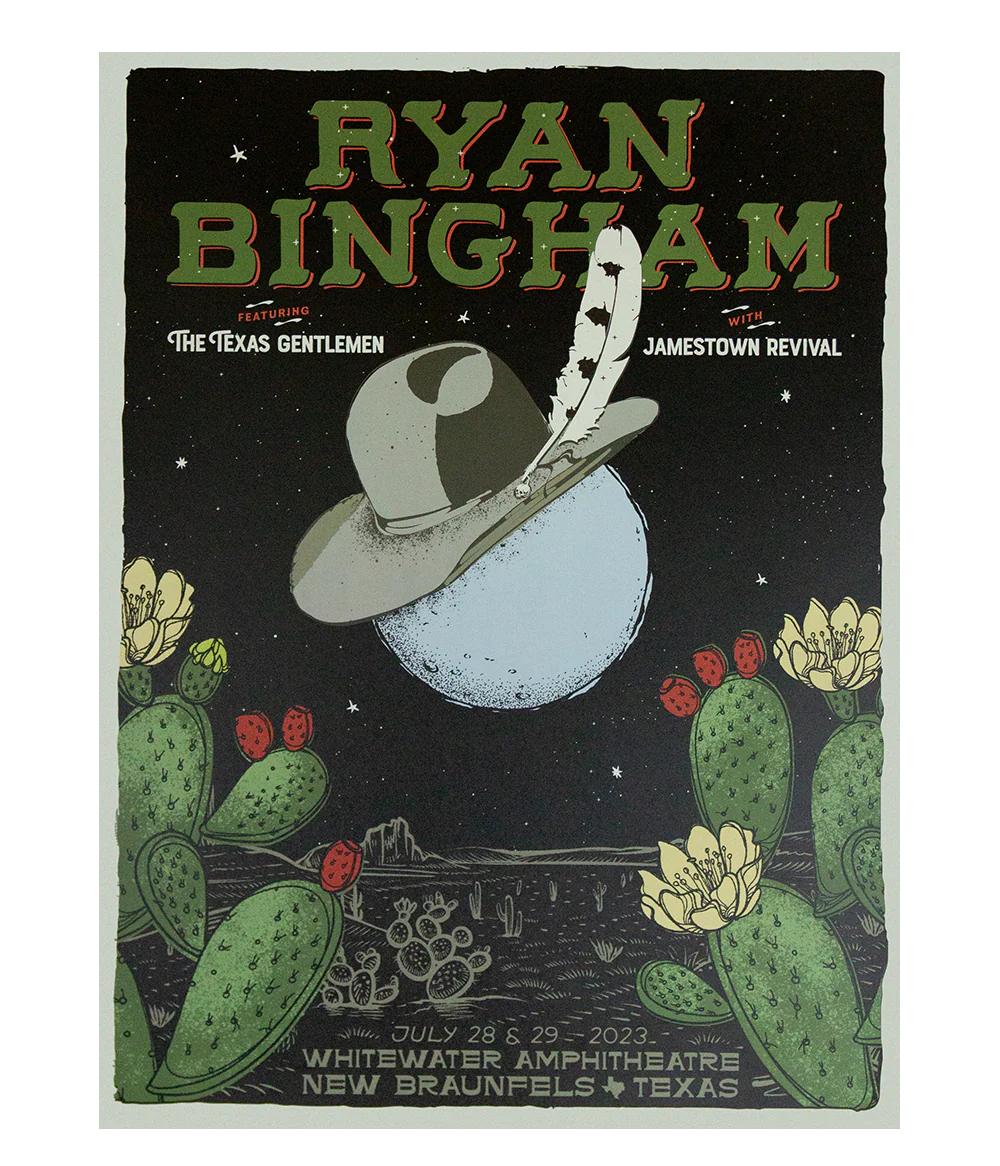 Ryan Bingham Whitewater Amphitheatre 2023 Poster