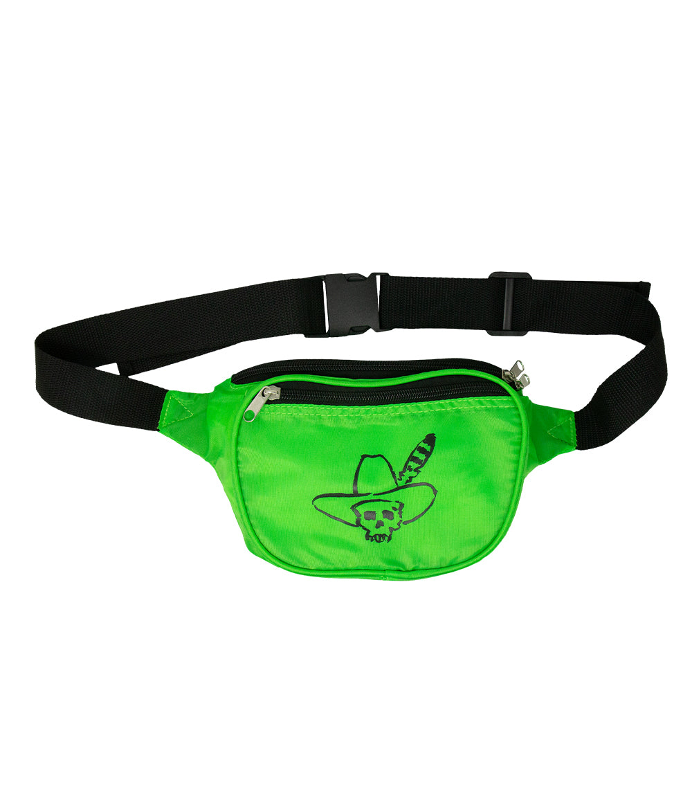 Ryan Bingham Skull Logo Fanny Pack (Neon Green)