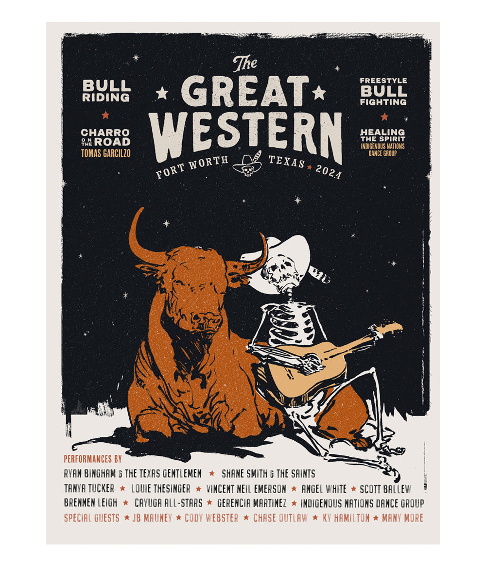 Ryan Bingham Great Western 2024 Poster