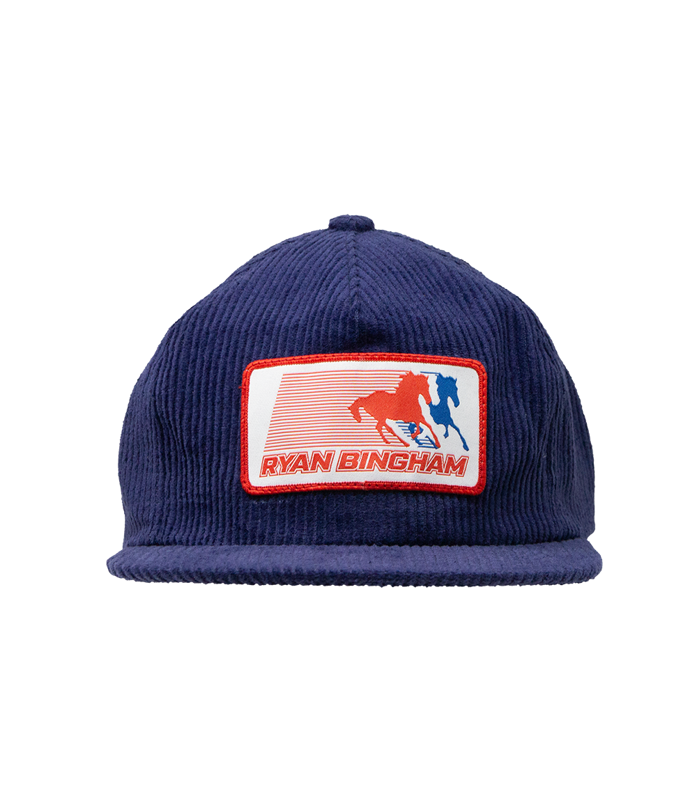 Ryan Bingham Pony USA Patch Corduroy Hat