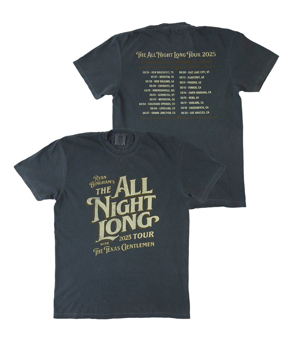 Ryan Bingham All Night Long Tour Shirt (Full Logo)