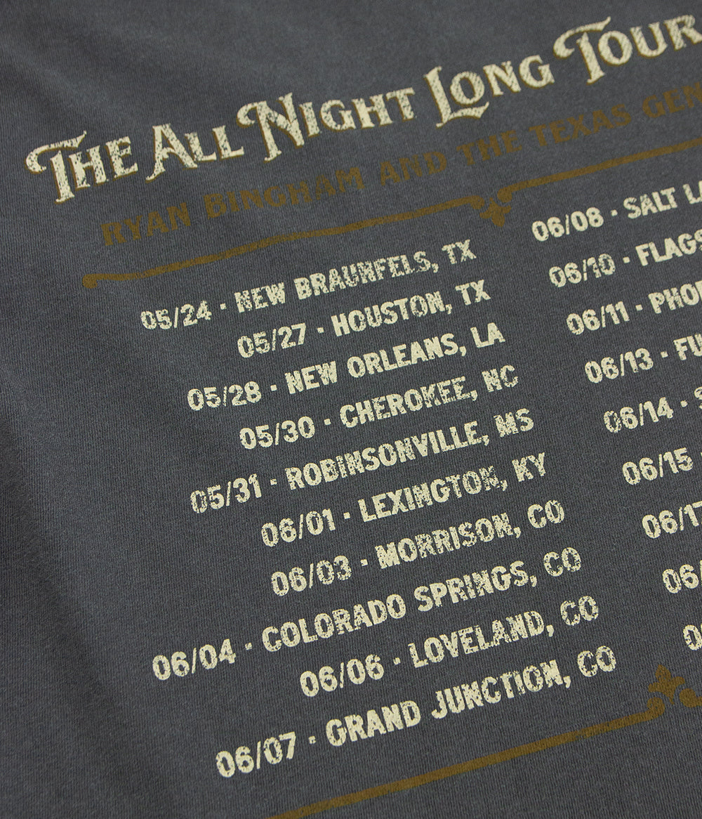 Ryan Bingham All Night Long "Summer Leg" Tour Shirt