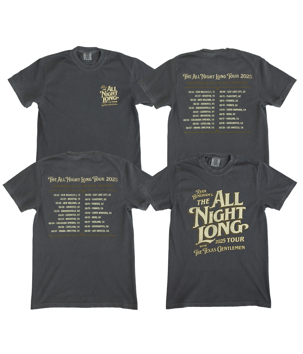 Ryan Bingham All Night Long "Summer Leg" Tour Shirt