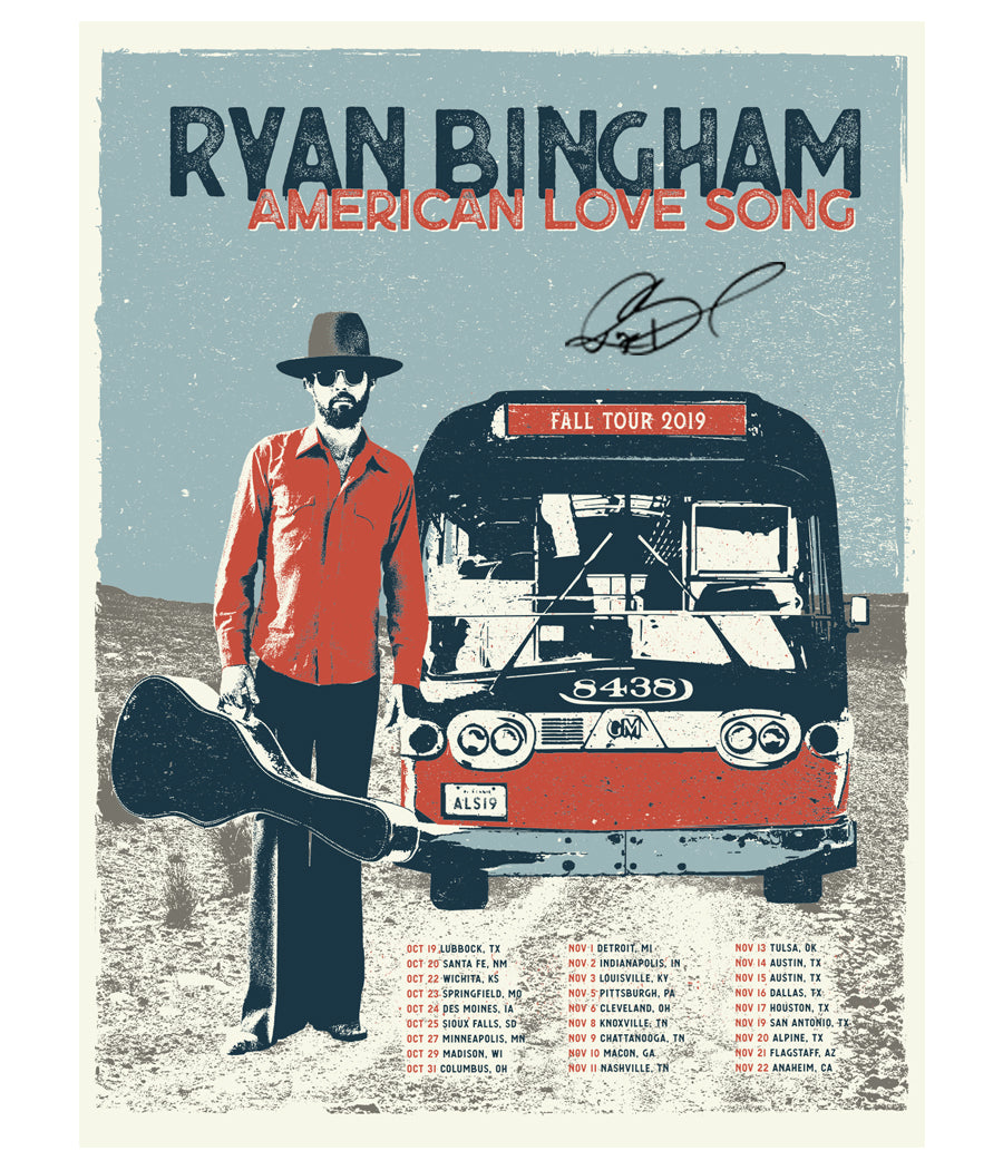 Ryan Bingham Fall Tour 2019 Poster (Signed)