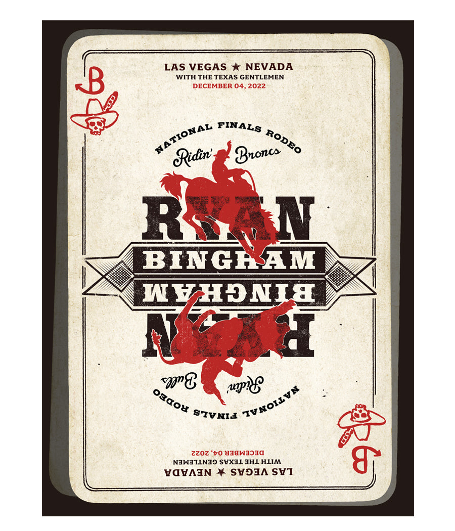 Ryan Bingham National Finals Rodeo 2022 Poster