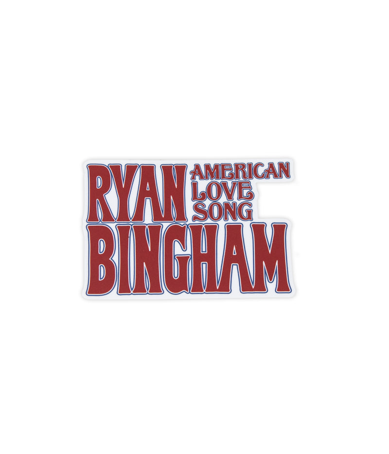Ryan Bingham American Love Song Sticker (Red)