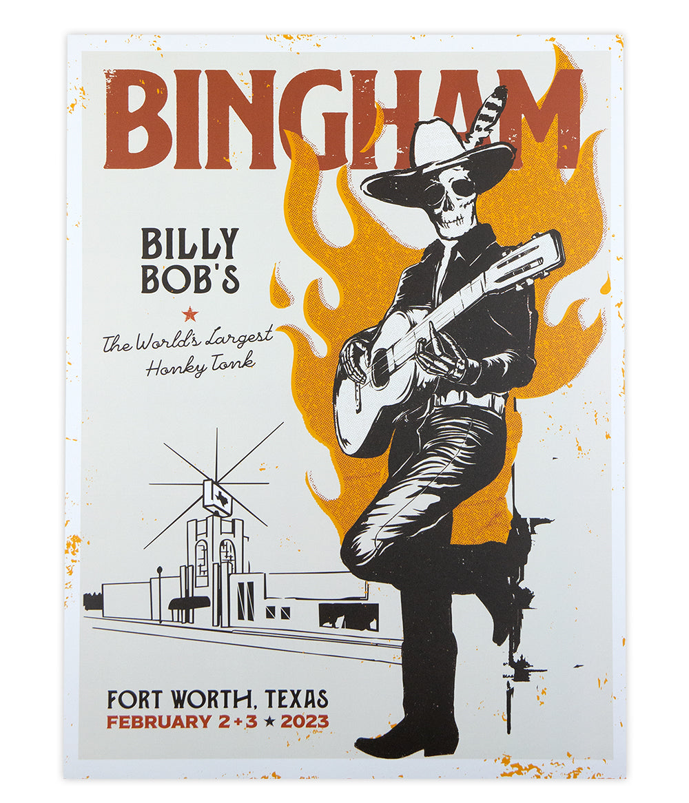 Ryan Bingham Billy Bob's Fort Worth February 2023 Poster